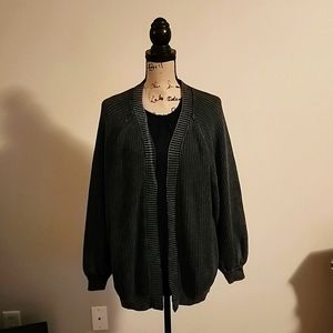Women's bubble sleeve cardigan